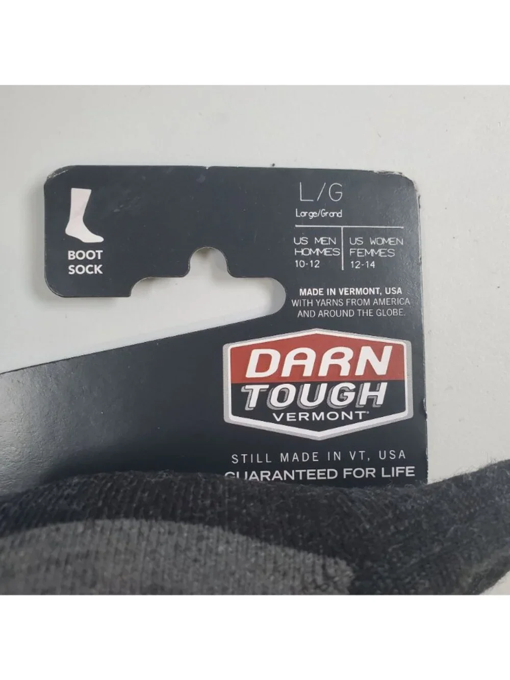 Darn Tough Work Midweight Cushioned Boot Socks Men Size Large New Merino Wool
